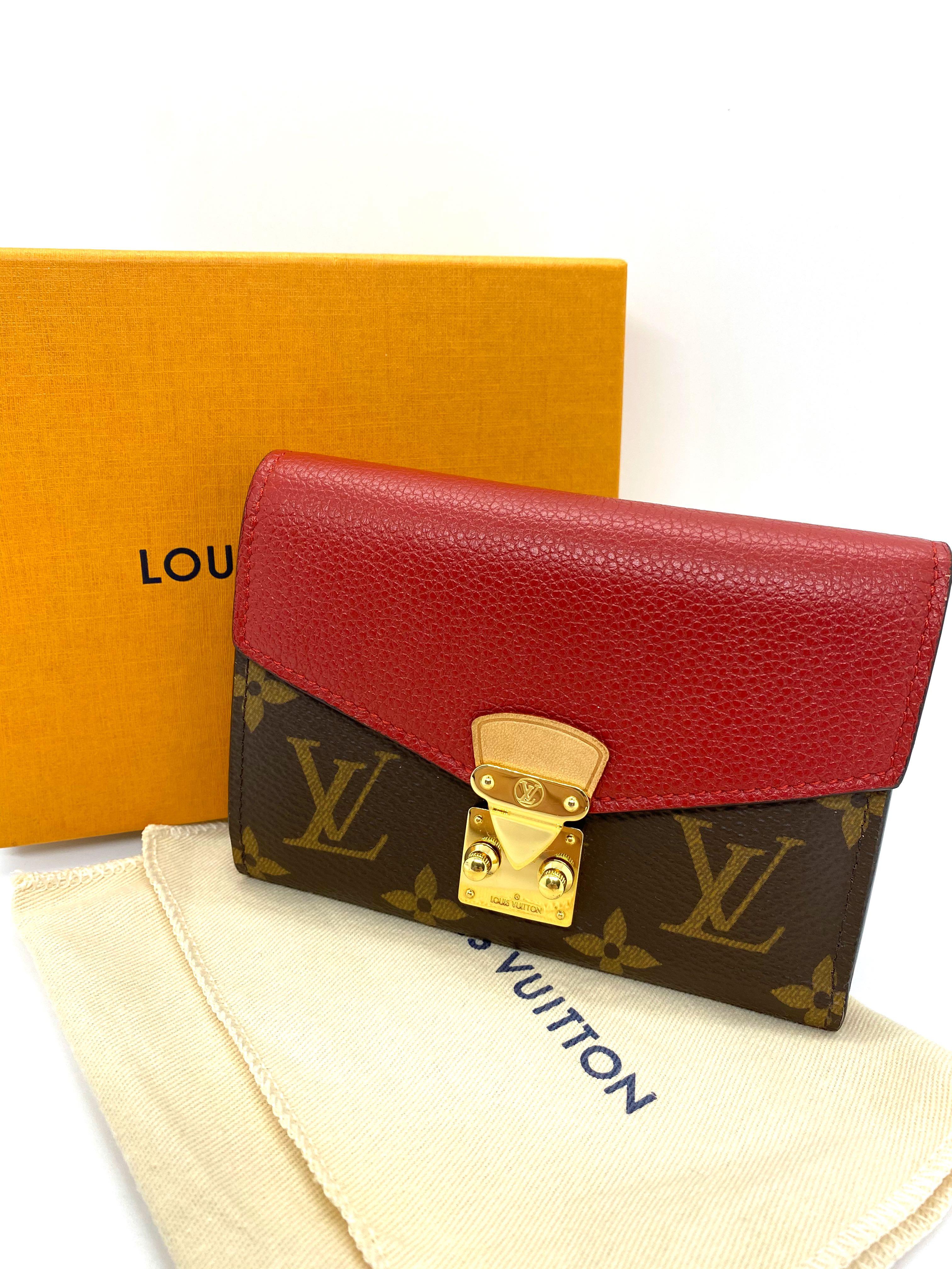 LOUIS VUITTON Monogram Pallas Compact Wallet Cherry 637809