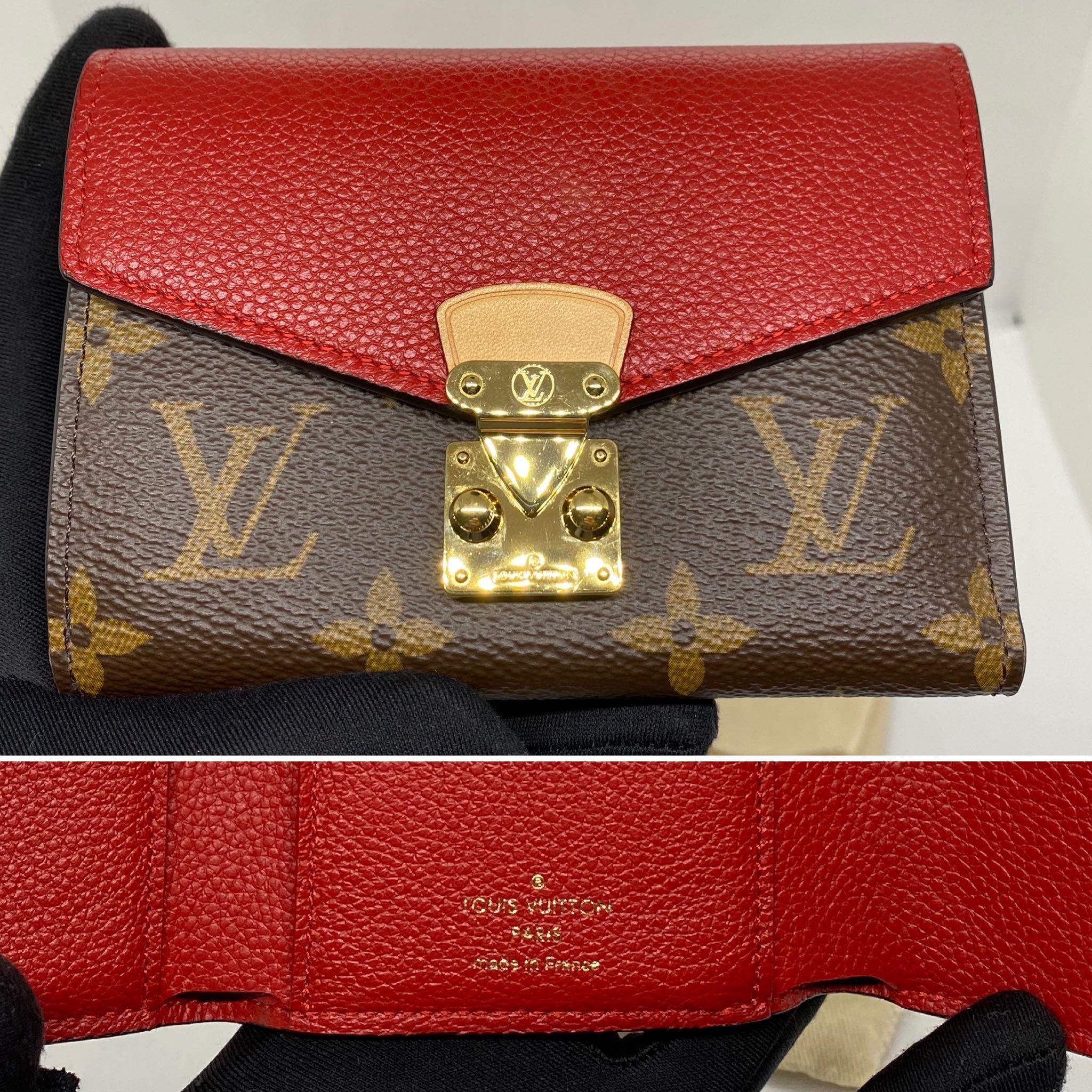 Pallas leather wallet Louis Vuitton Brown in Leather - 35982067