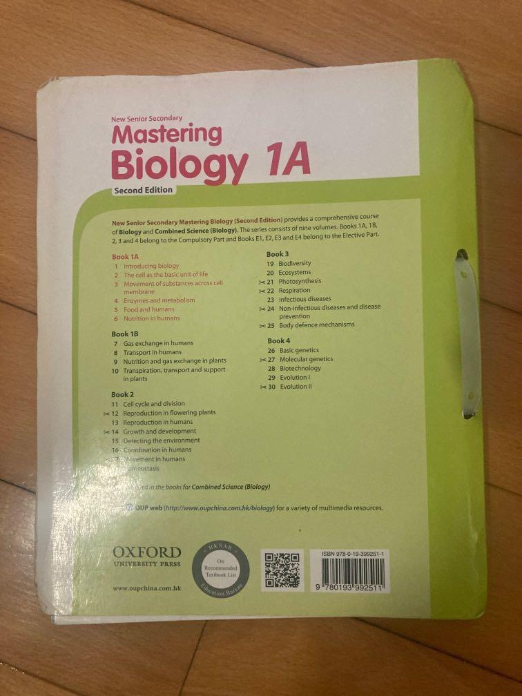 Mastering Biology 1A, 興趣及遊戲, 書本 & 文具, 教科書 - Carousell