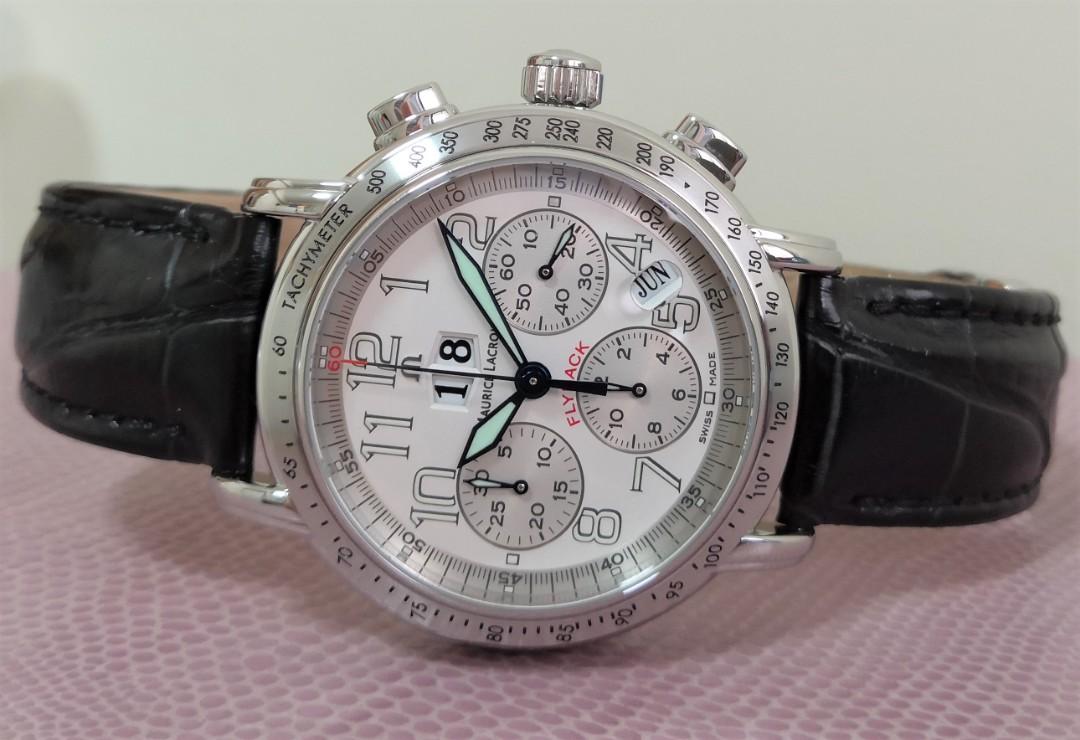 Maurice lacroix masterpiece flyback aviator chronograph sales