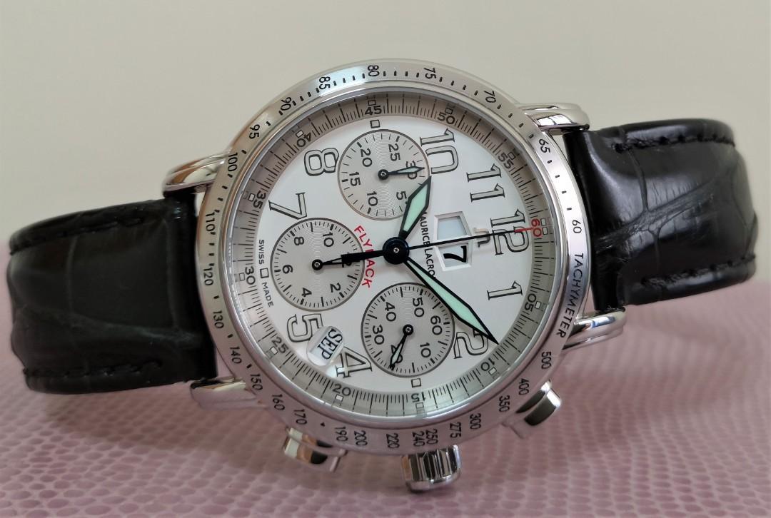 Maurice lacroix masterpiece best sale flyback aviator chronograph