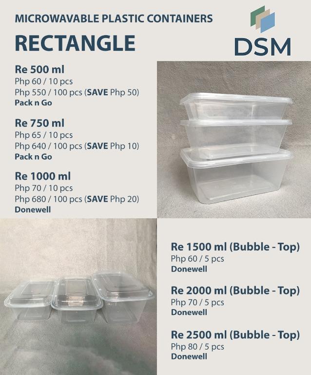 Microwavable Food Grade Plastic Container Looking For On Carousell