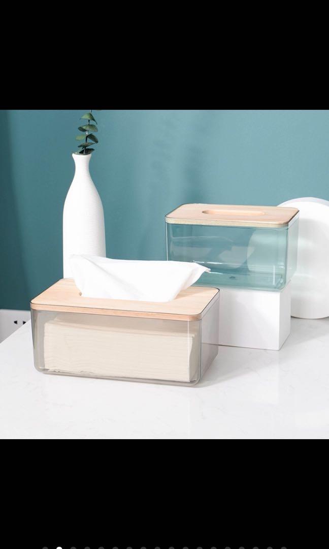 Minimalist Transparent Tissue boxes (Category: Storage Boxes & Baskets) located in Taguig. Submitted by endlessbliss_ph (Listing ID 1047497781, Image 1). Description: Variations: small- P450, large: P585, Available colors: grey, yellow, red & blue. Size: small-18x11.5x10cm, large: 23x13x10cm, Material: log + PP.FOR PRE-ORDER 5-15 days ETA, usually arrives earlier.