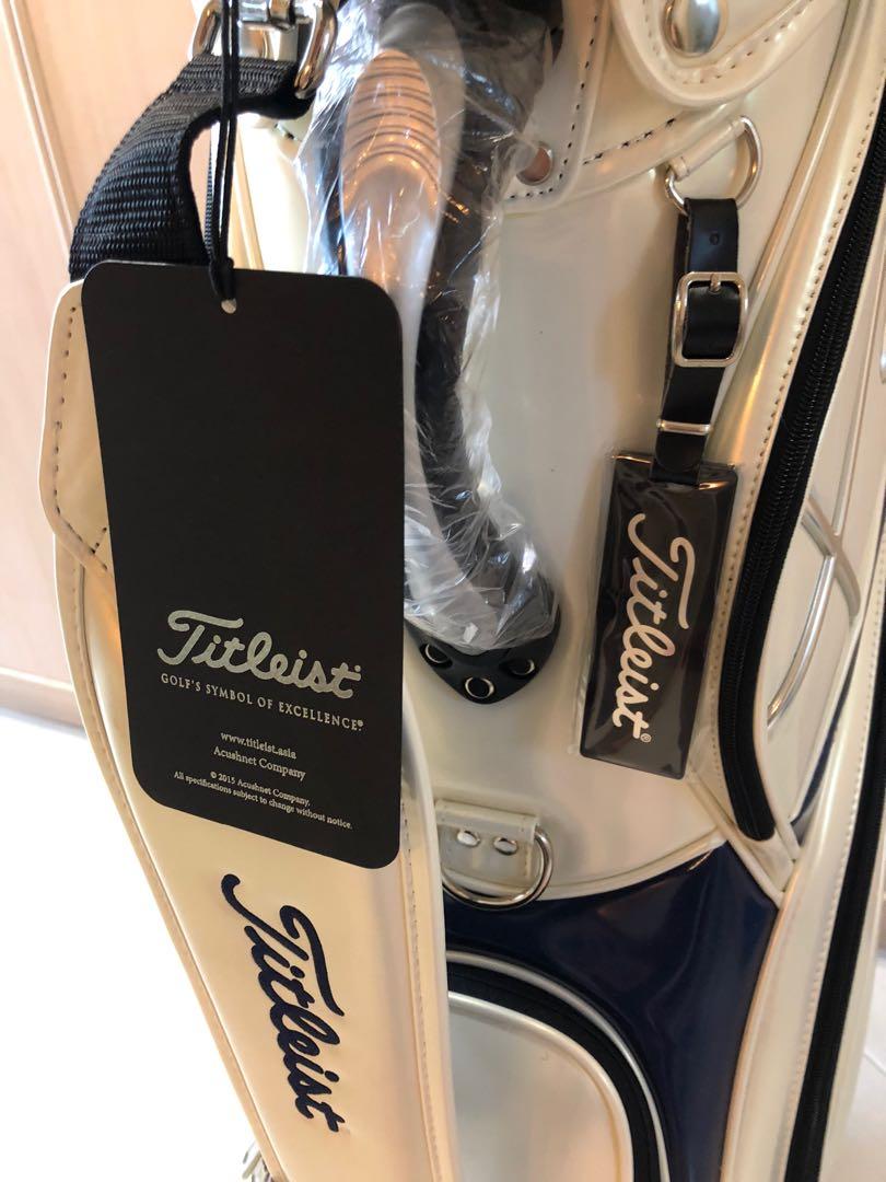 NEW JDM Titleist Korea Pearl White Staff / Cart Bag , Sports Equipment, Sports & Games, Golf on 