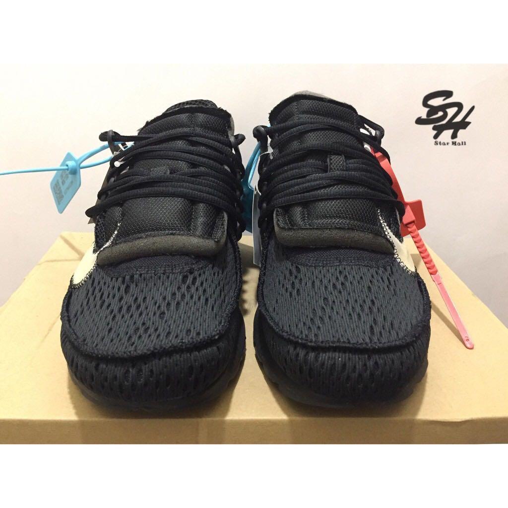 OFF WHITE x NIKE AIR PRESTO 全黑魚骨聯名AA3830-002, 他的時尚, 鞋