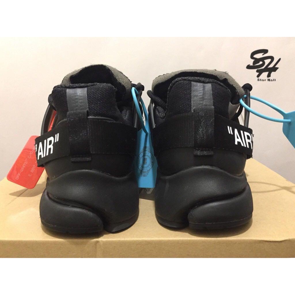 OFF WHITE x NIKE AIR PRESTO 全黑魚骨聯名AA3830-002, 他的時尚, 鞋