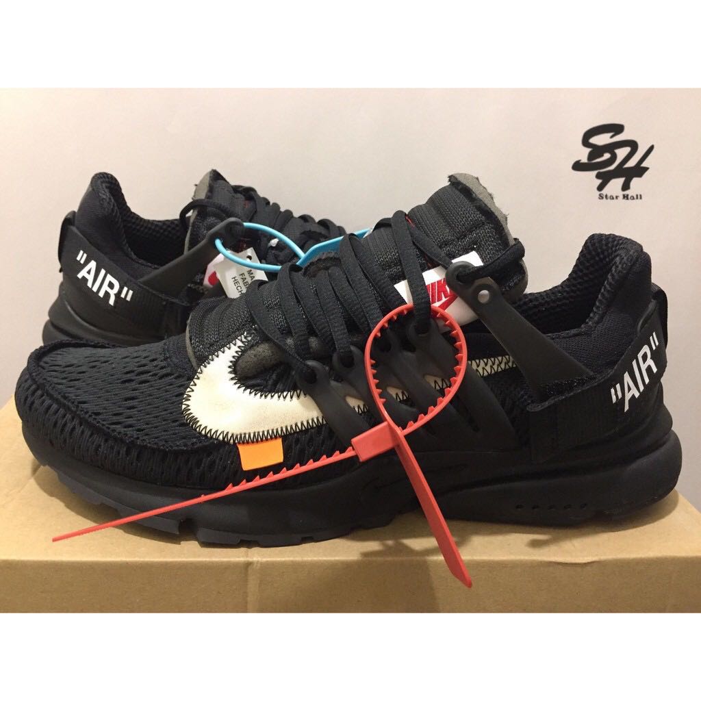 OFF WHITE x NIKE AIR PRESTO 全黑魚骨聯名AA3830-002, 他的時尚, 鞋