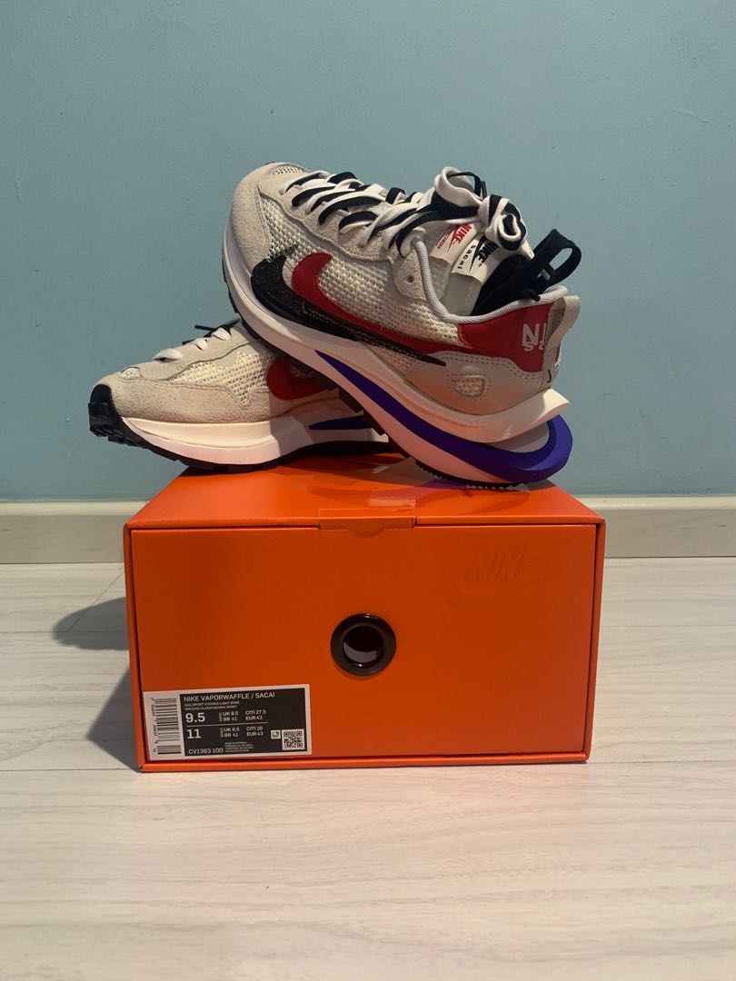 Nike Vaporwaffle Sacai Royal Fuchsia size US 9.5, Men's Fashion, Footwear,  Sneakers on Carousell