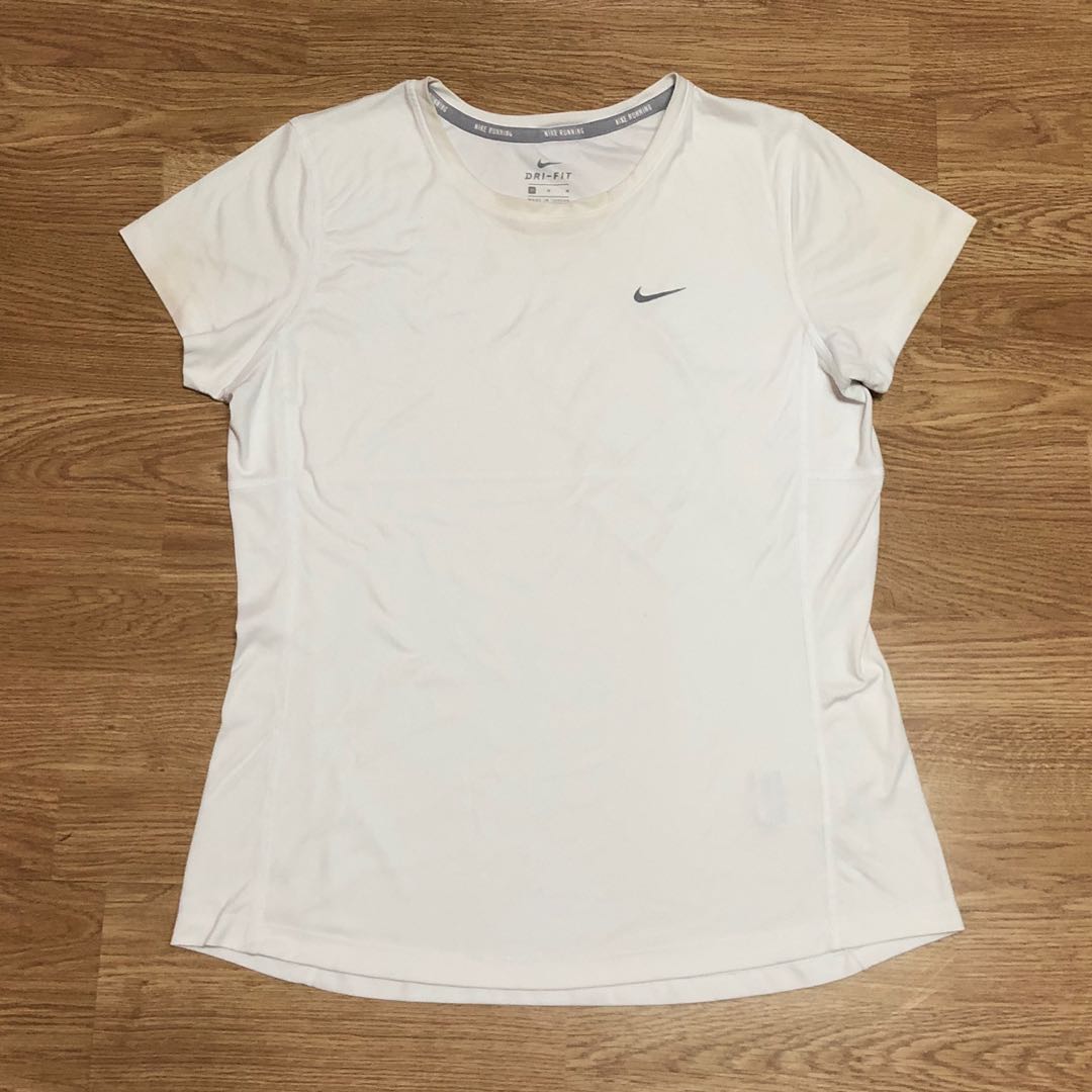 white nike men shirt