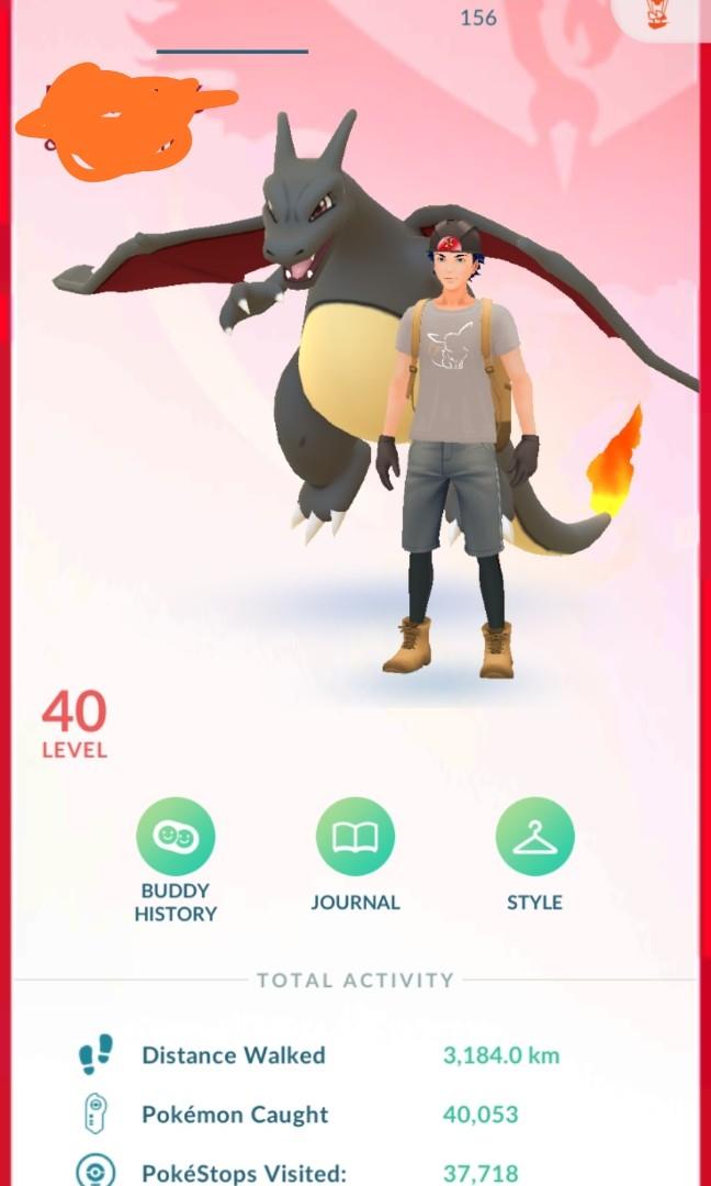 Pokemon Go Account Level 40 Video Gaming Gaming Accessories Game Gift Cards Accounts On Carousell