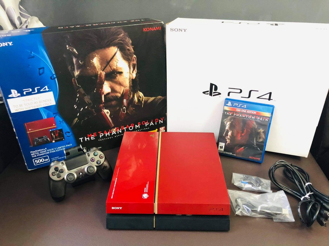 cuchara Licuar Productivo PS4 500gb Metal Gear Solid V Limited Edition Complete set, Video Gaming,  Video Game Consoles, Others on Carousell