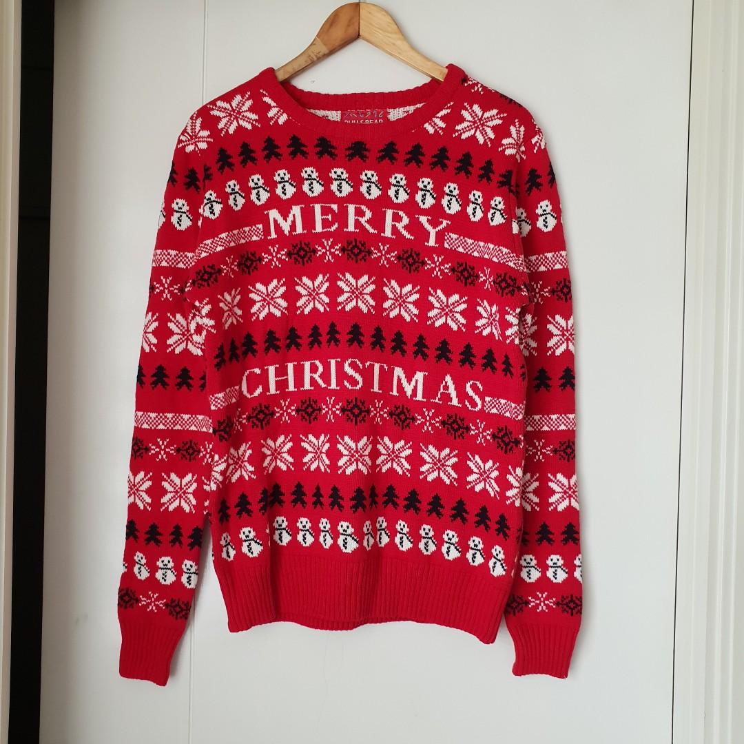 Christmas sweater pull and bear deals
