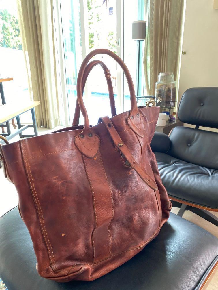 Ralph lauren leather market tote cheap