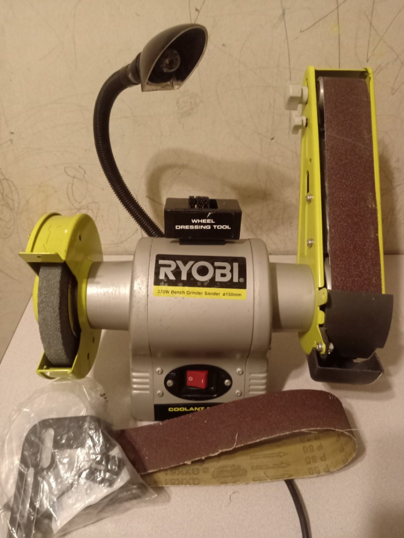 ryobi bench grinder sander