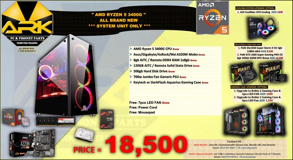Ryzen 3400g sales ark