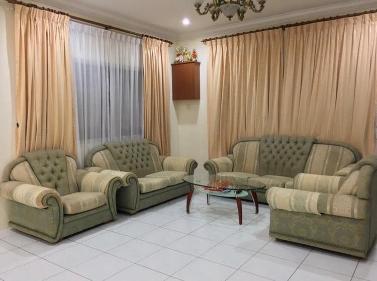 Sofa 3+2+1+1 for sale. Kuching only. Self collect, Furniture & Home