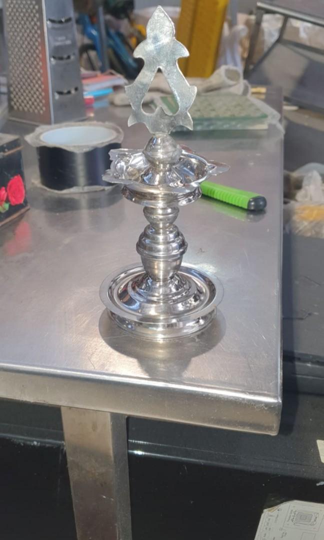 Stainless steel sale kuthu vilakku