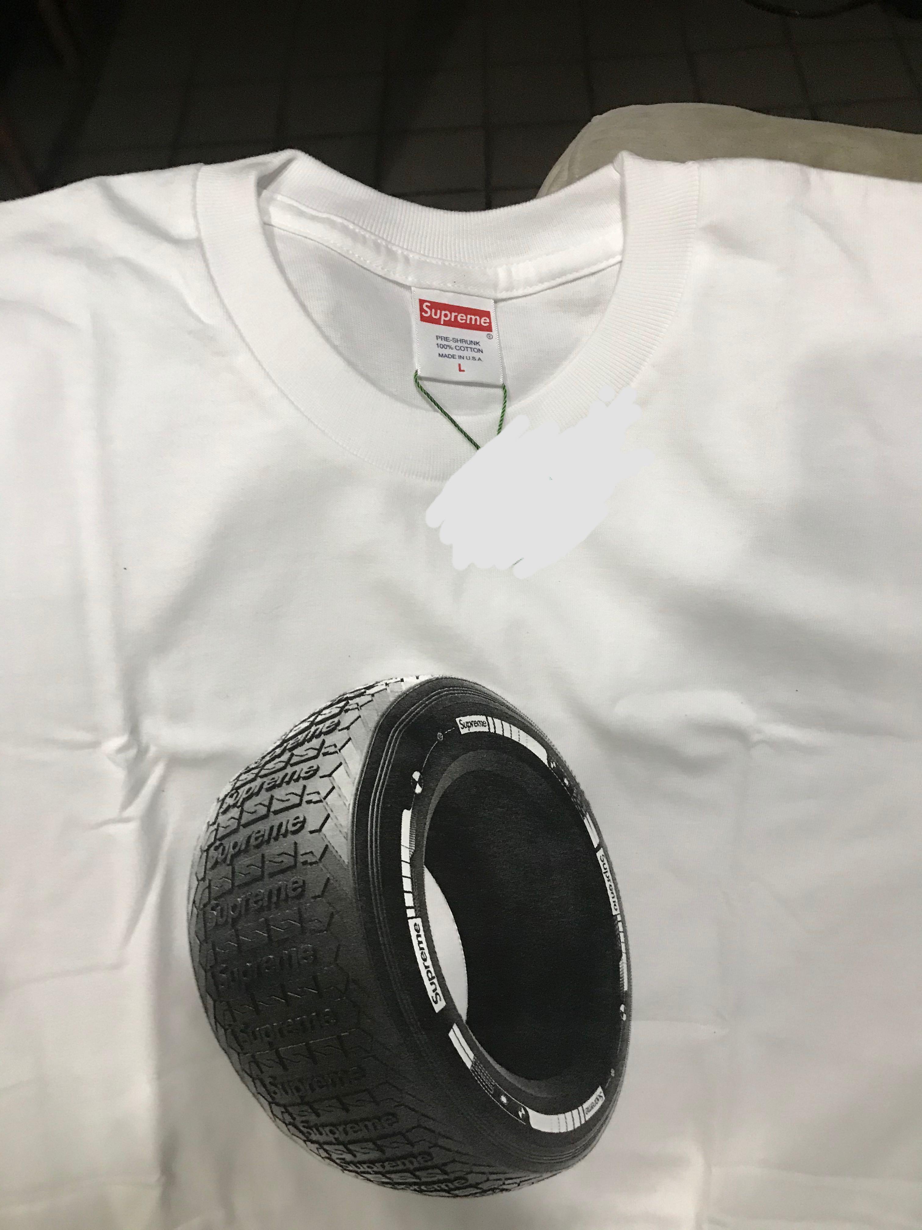supreme tire shirt