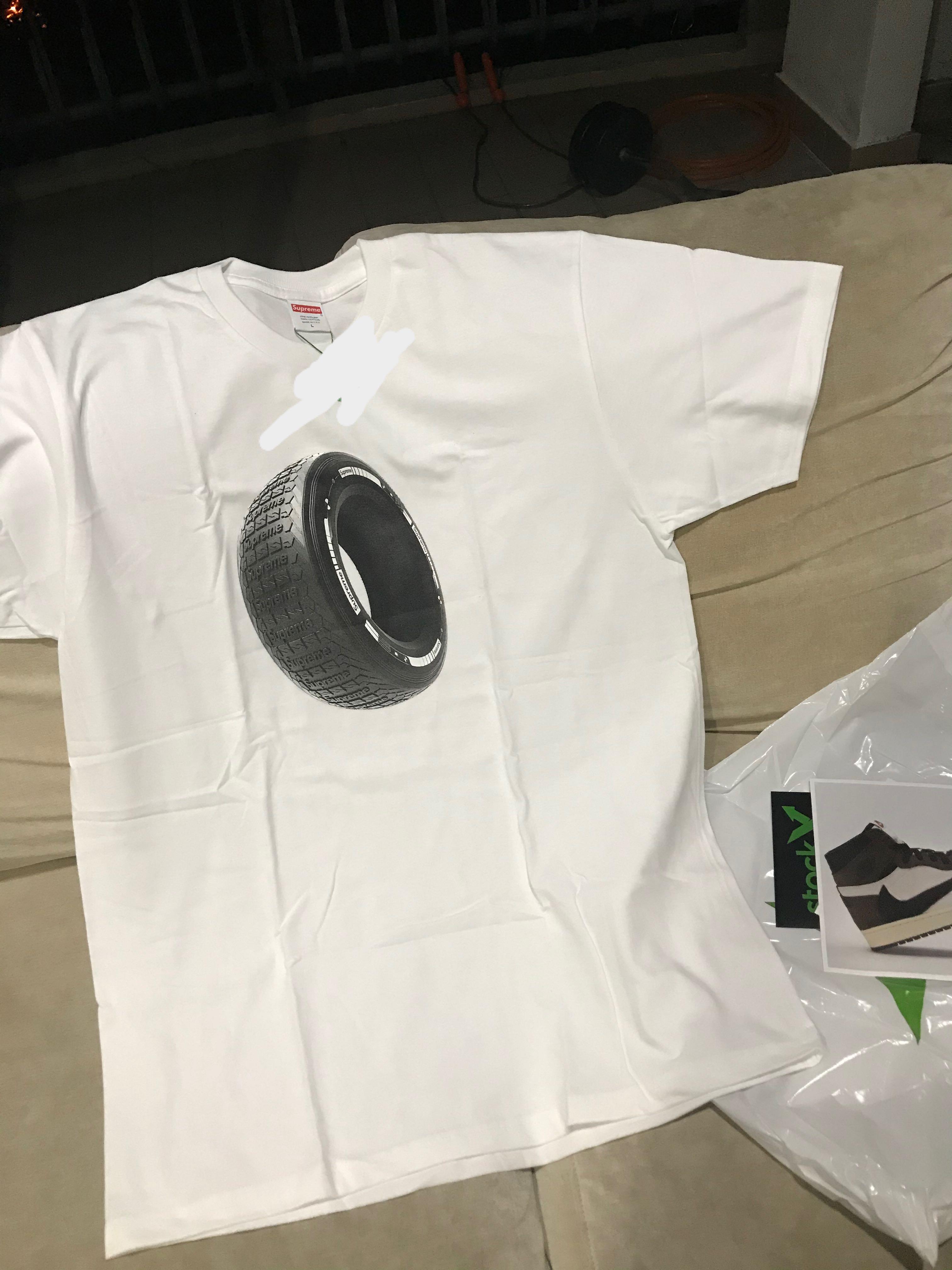 supreme tire shirt