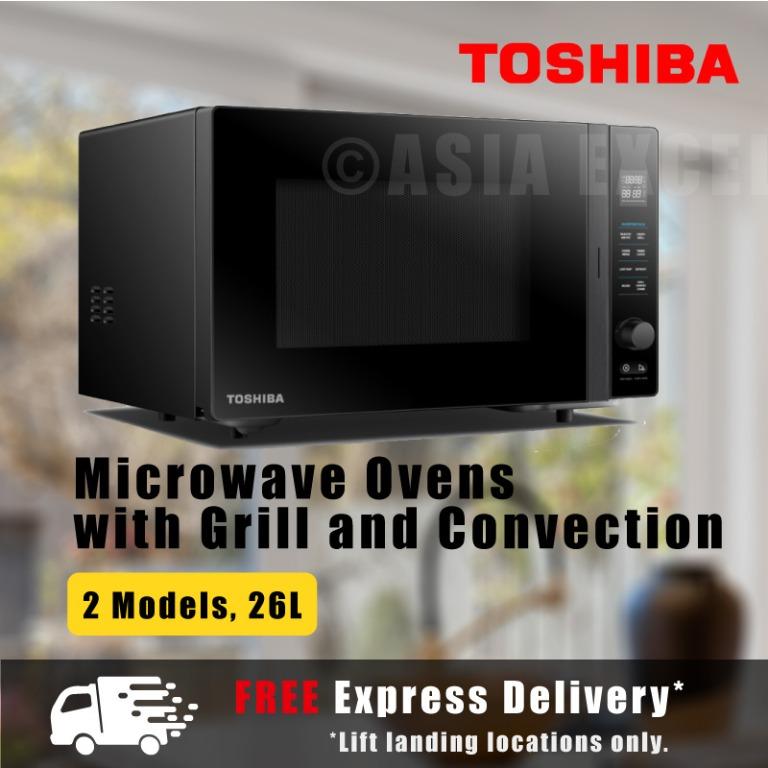 TOSHIBA 26L MICROWAVE OVEN WITH GRILL AND CONVECTION [MW2AC26TF/MV
