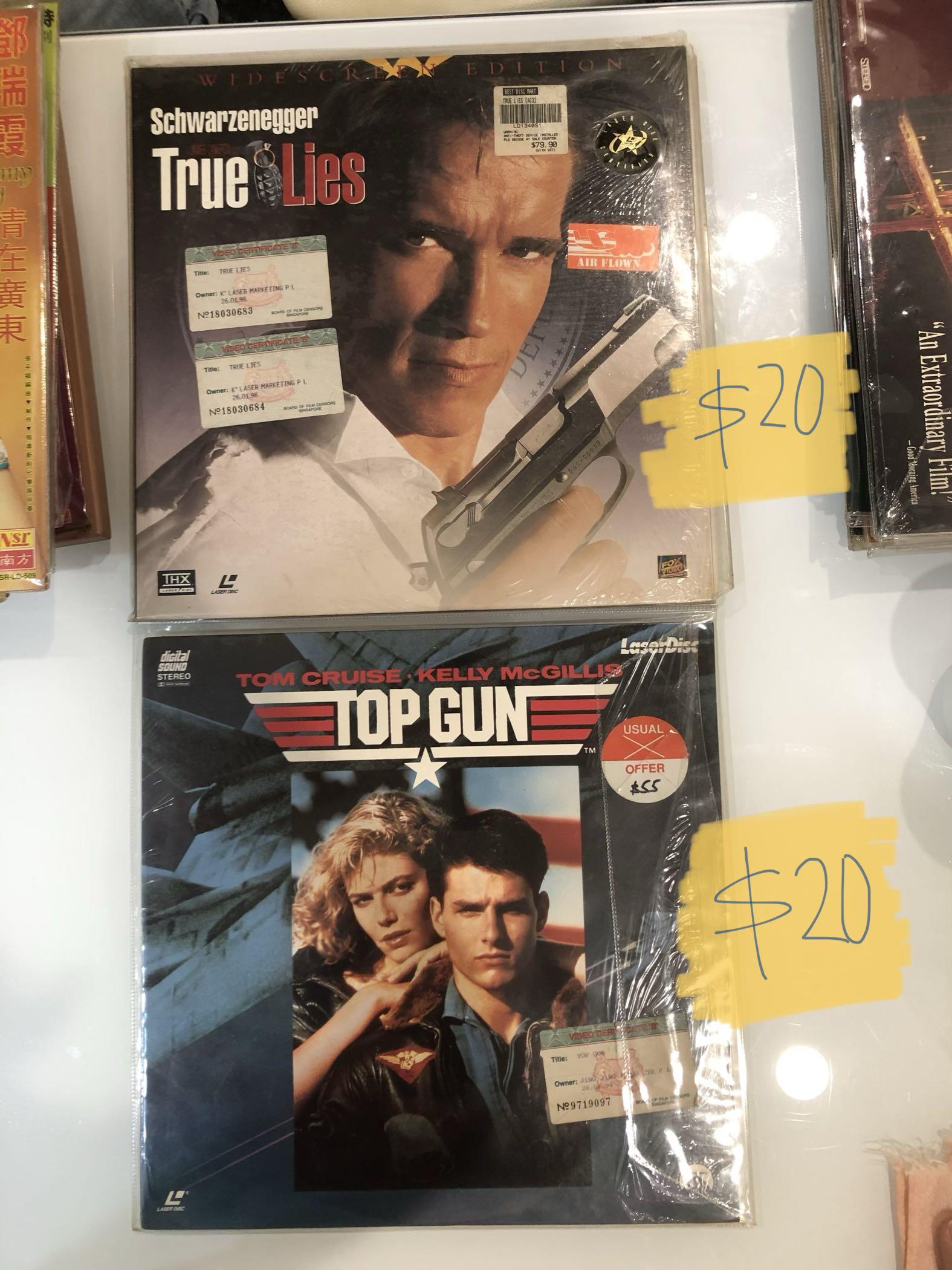 Vintage True Lies Top Gun Laserdisc Ld Music Media Cds Dvds Other Media On Carousell