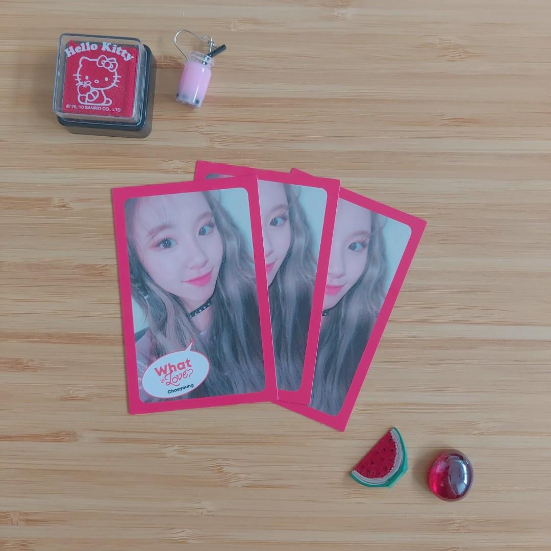 Twice Chaeyoung What Is Love Photocards Entertainment K Wave On Carousell