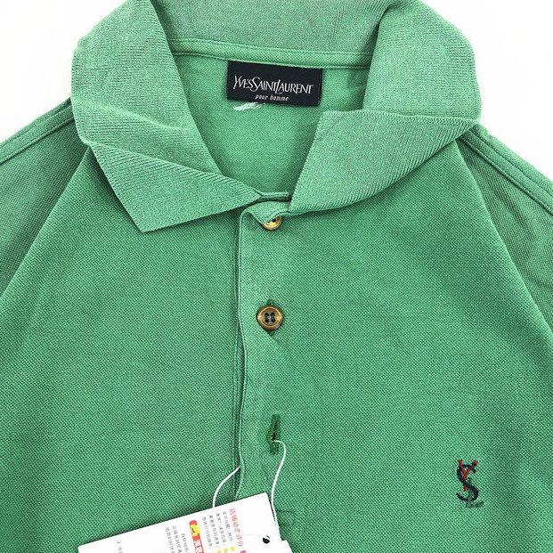 Green ysl shirt clearance