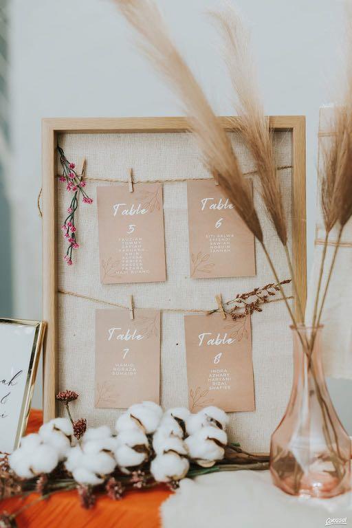 Wedding seating labels clearance