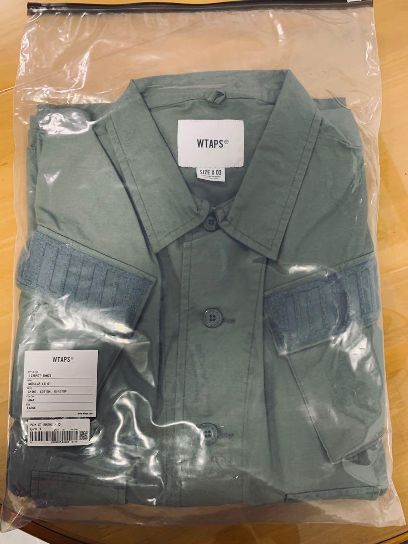 Wtaps 19aw modular ls shirt cotton ripstop, 女裝, 上衣, T-shirt