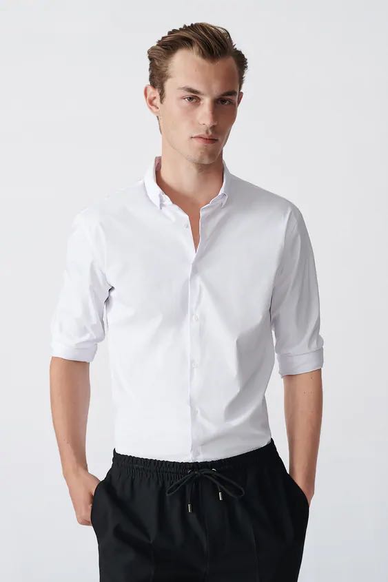 White long sleeve polo mens on sale