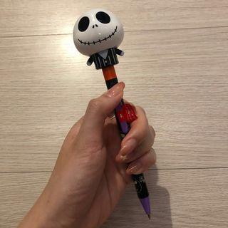 日本迪士尼購入 傑克 造型筆 保證正品 萬聖節 骷顱頭
