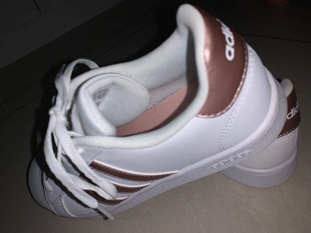 Adidas grand court outlet femme rose