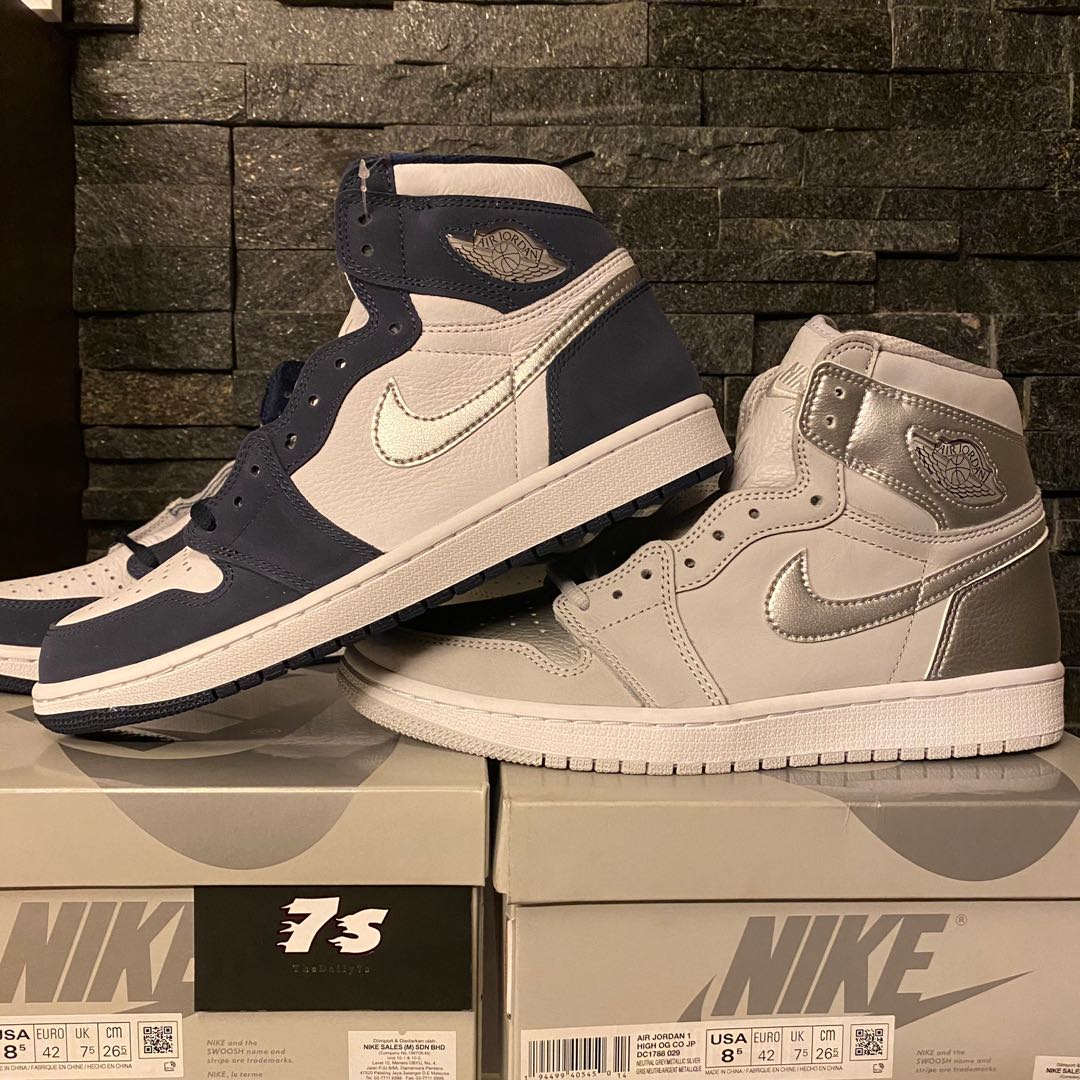 Air Jordan 1 CO JP “Midnight Navy” “Neutral grey/Tokyo”