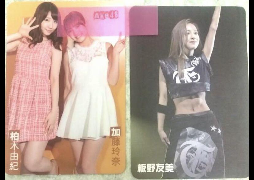 Akb48成員柏木由紀加藤玲奈板野友美 Yes Card 日本明星 Carousell