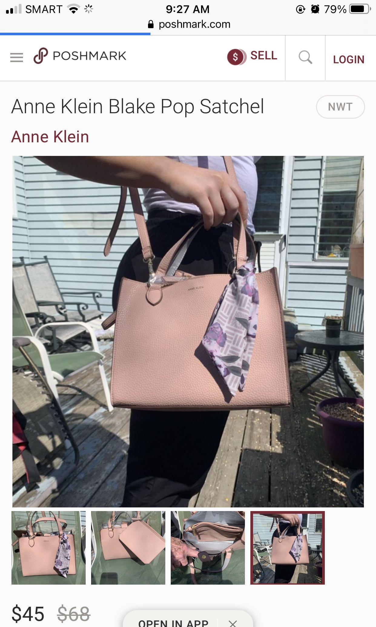Anne klein deals pop satchel