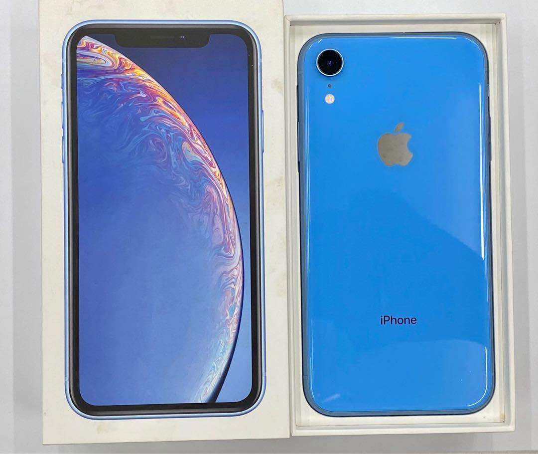 Apple iPhone XR 128G藍色、二手美品。, 手機及配件, 手機, iPhone