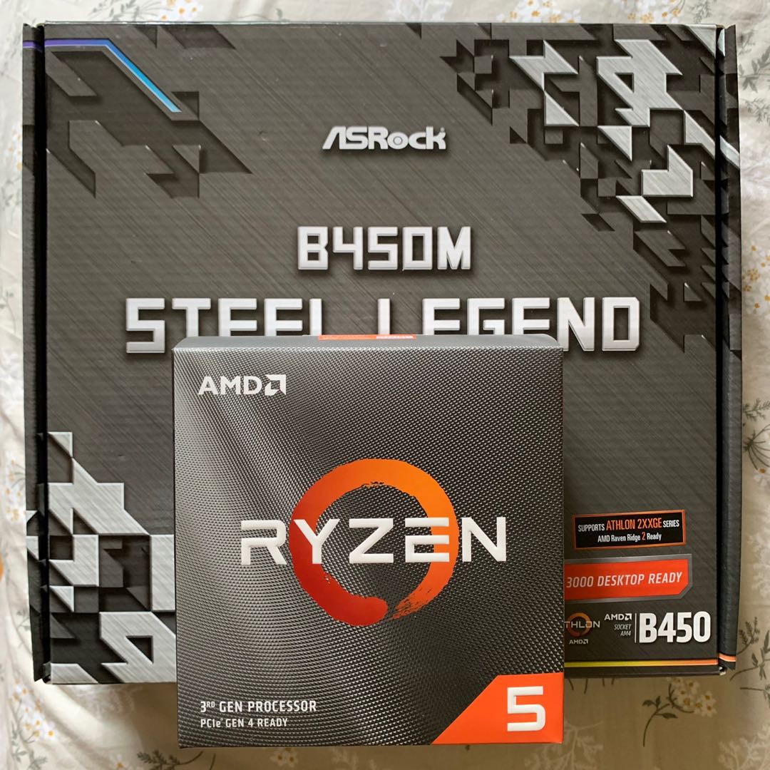 ASRock BM Steel Legend + AMD Ryzen 5 , Computers & Tech