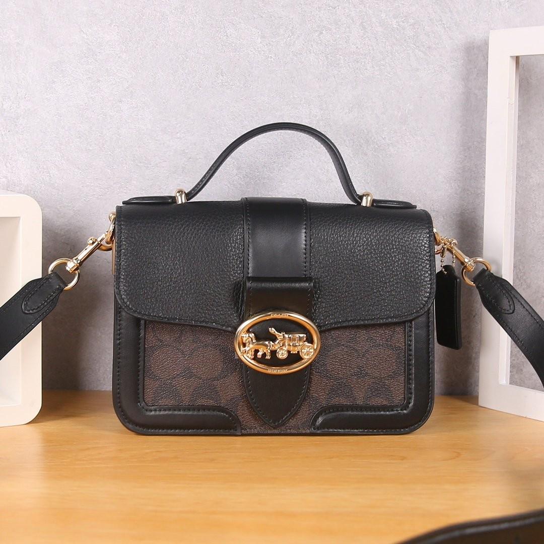 coach georgie top handle