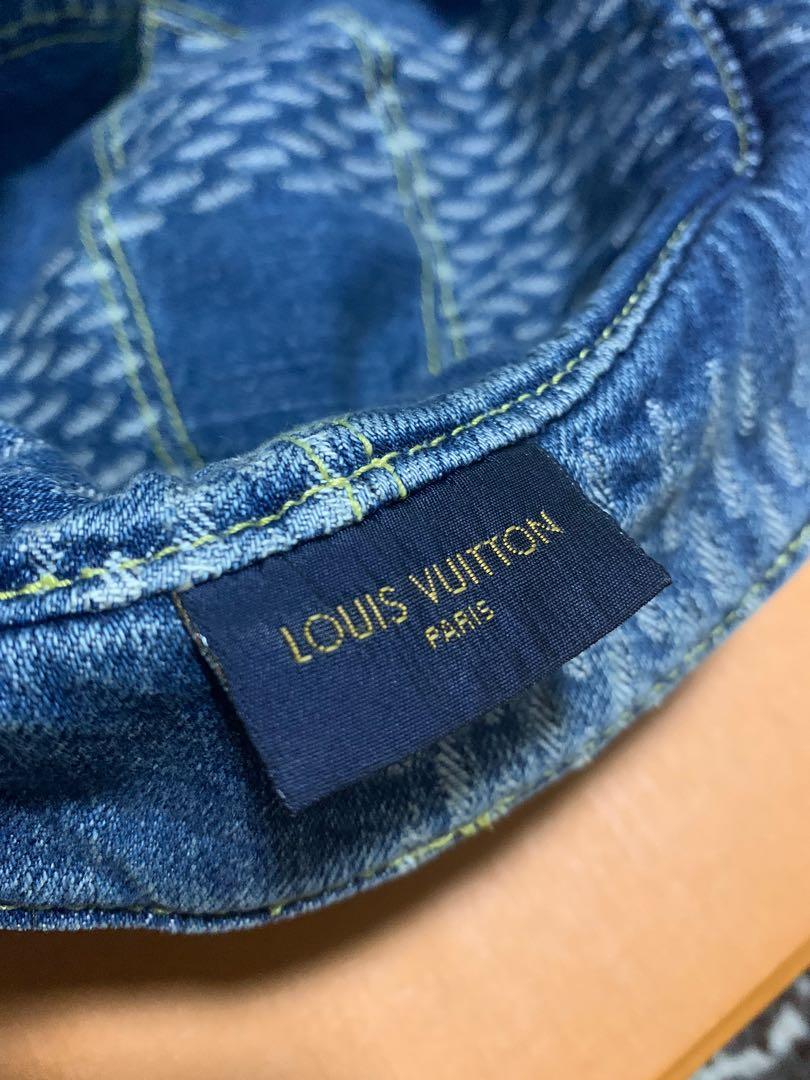 Louis Vuitton x NIGO Bucket Hat Denim Collaboration 100% Cotton Italy 5694AK