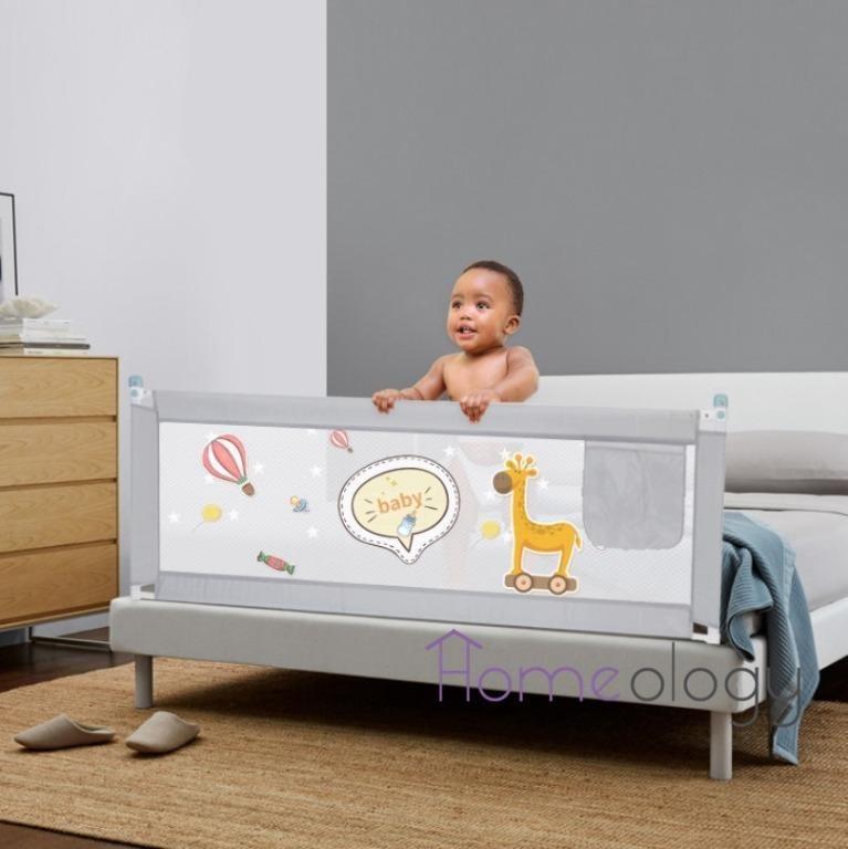 Baby Bed Guard Safe Bumper Kids Fence Crib Protector Cot Rail Safety Fencing, Babies & Kids