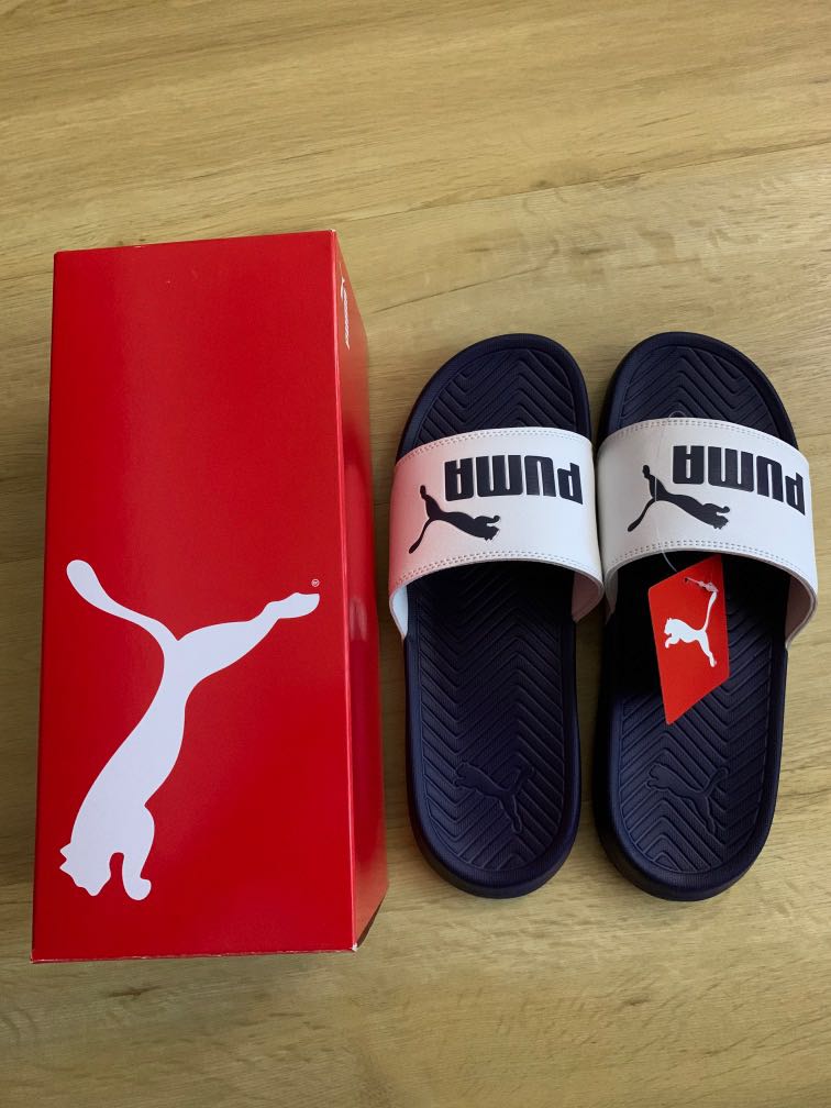 Red puma flip hotsell flops