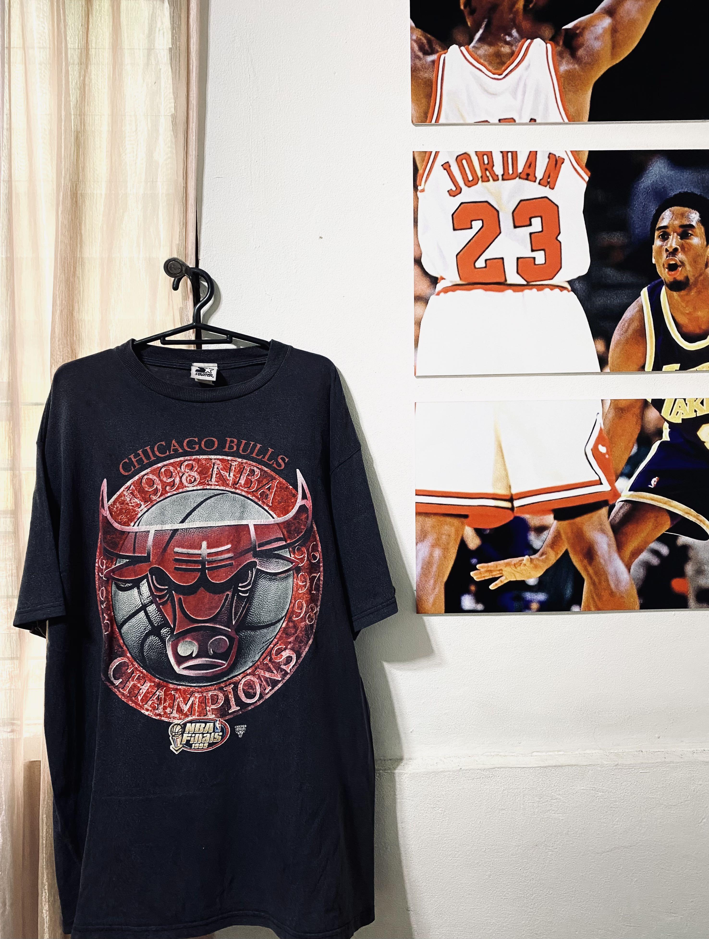 Chicago Bulls 1998 Championship Vintage Shirt, Men's Fashion, Tops
