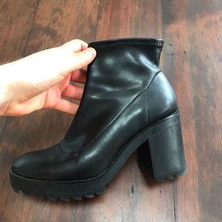 Chunky Zara ankle boots