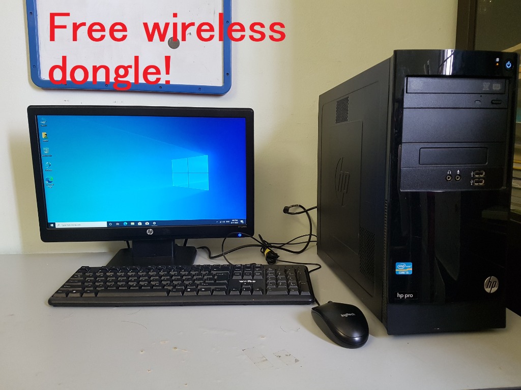 Complete Set Computer HP Pro 3330 Microtower Business PC, Computers