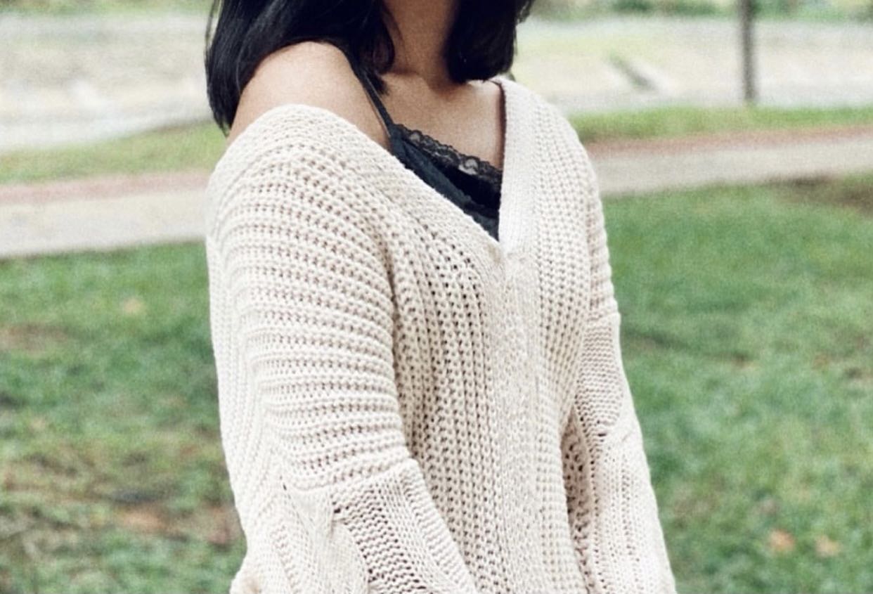 off white cream sweater