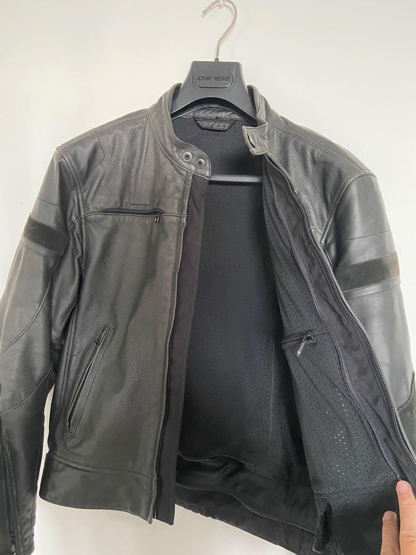 Dainese stripes d1 cheap perforated leather jacket