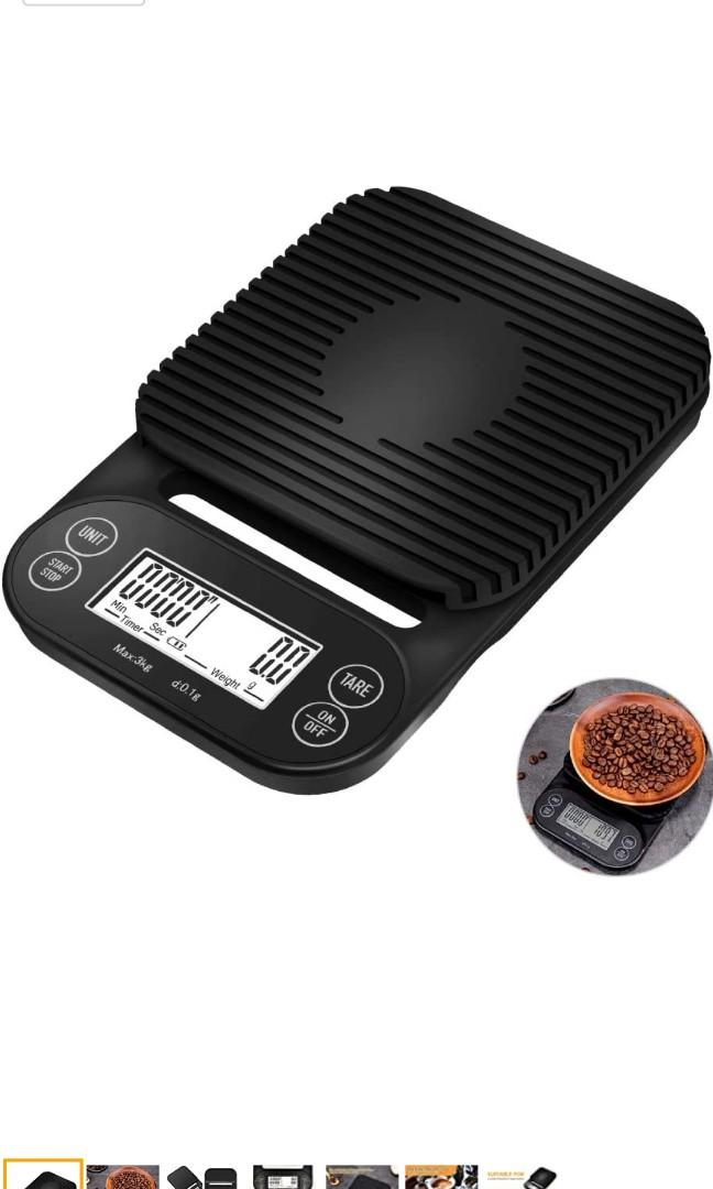 Digital Coffee Scale, Electric Kitchen Scale With Led Display Multifunction  Food Kitchen Scales Pro Precision 0.1G / 0.1Oz / 0.1Ml 