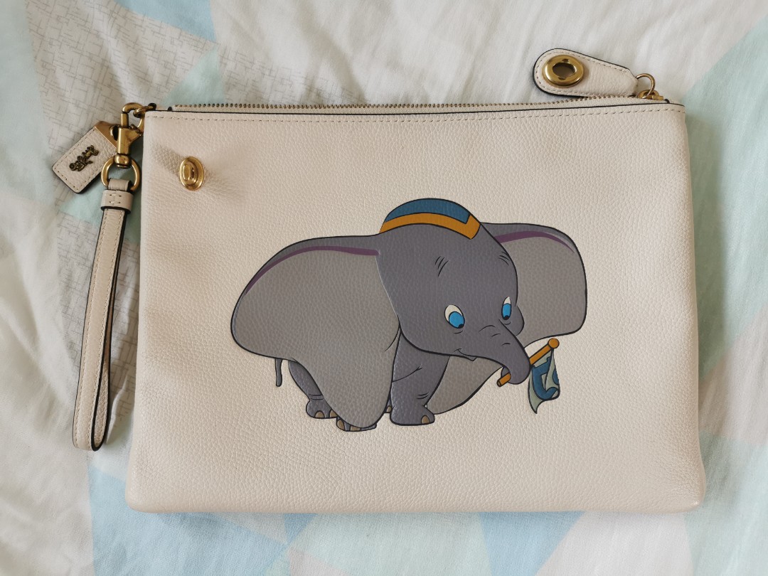 Disney X Coach Turnlock Wristlet 30 With Dumbo