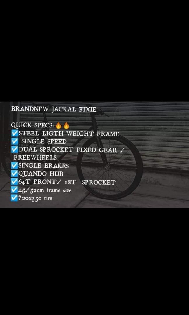 jackal fixie bike price