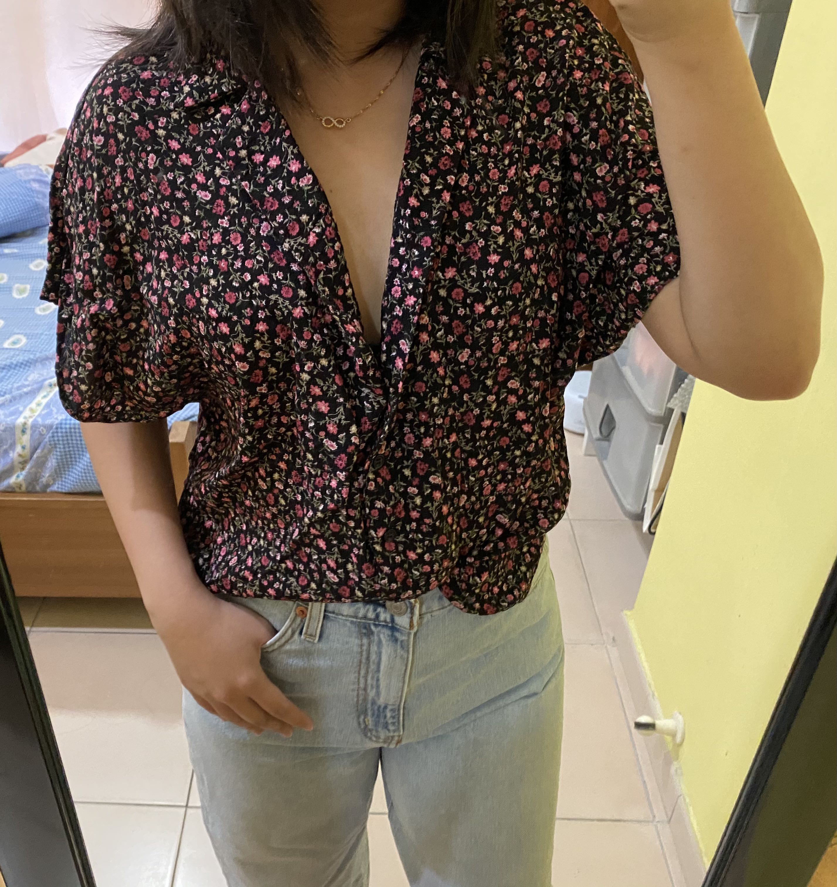 floral blouse forever 21